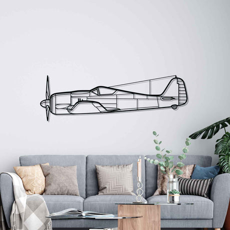 FW190A Silhouette Metal Wall Art