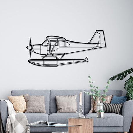 Citabria Silhouette Metal Wall Art