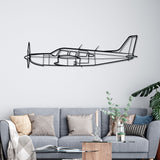 PA32R-301 Silhouette Metal Wall Art