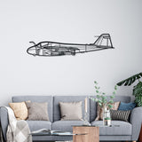 A-6 Intruder Silhouette Metal Wall Art