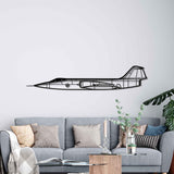 CF-104 Silhouette Metal Wall Art