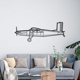 PC-6/B2-H2 Turbo-Porter Silhouette Metal Wall Art