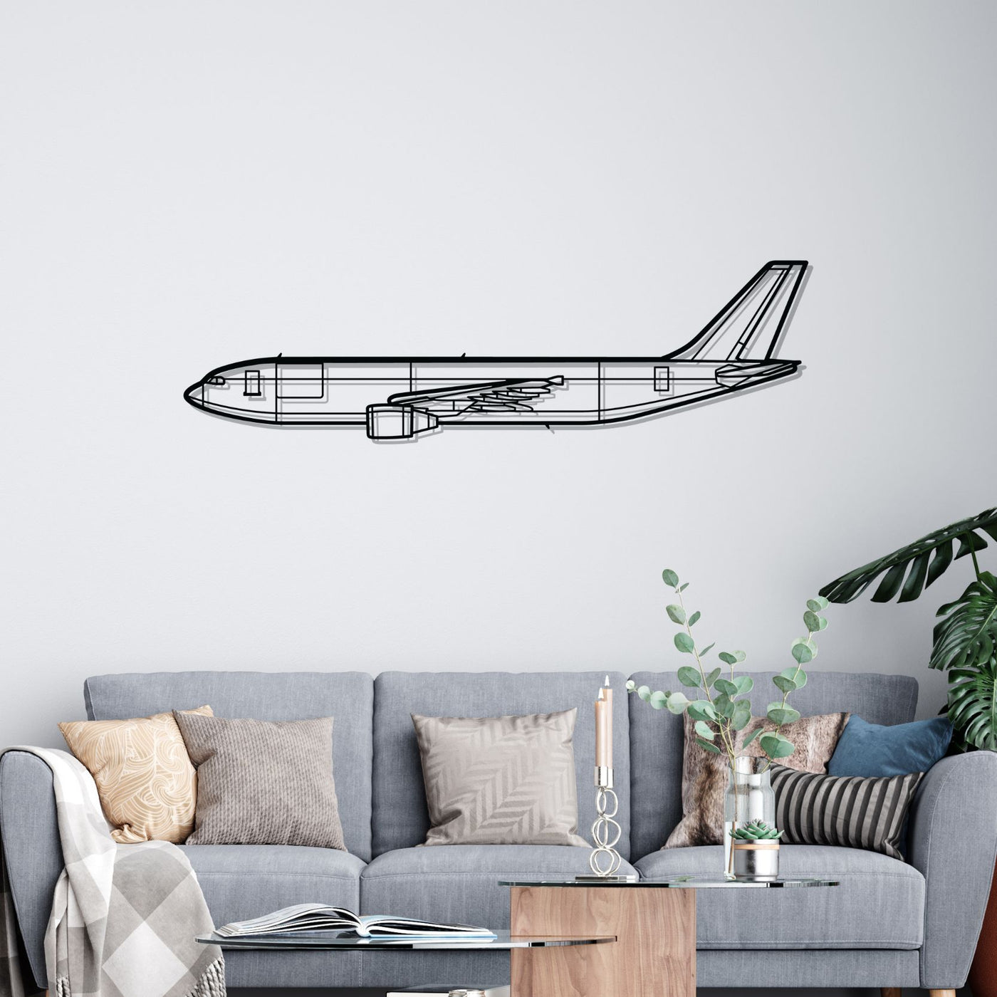 A300-600F Silhouette Metal Wall Art