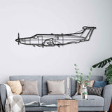 U-28A Draco Silhouette Metal Wall Art