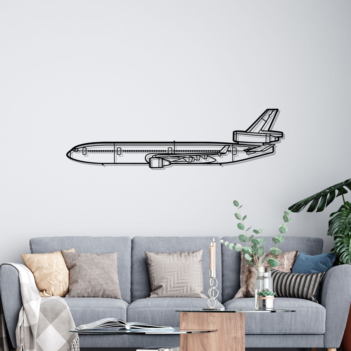 MD-11 Silhouette Metal Wall Art