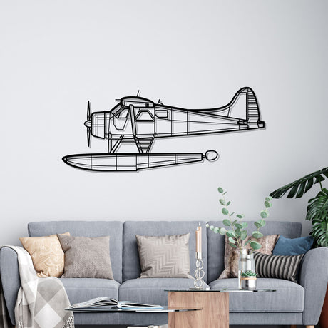 DHC-2 MK I Silhouette Metal Wall Art