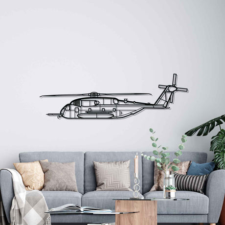 CH-53E Super Stallion Silhouette Metal Wall Art