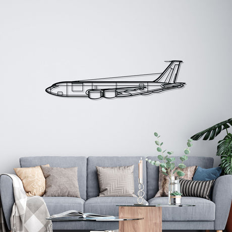 KC-135R Stratotanker Silhouette Metal Wall Art