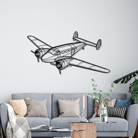 Model 18 Angle Silhouette Metal Wall Art