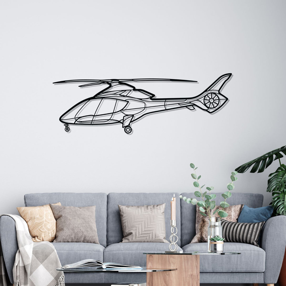 HX50 Silhouette Metal Wall Art