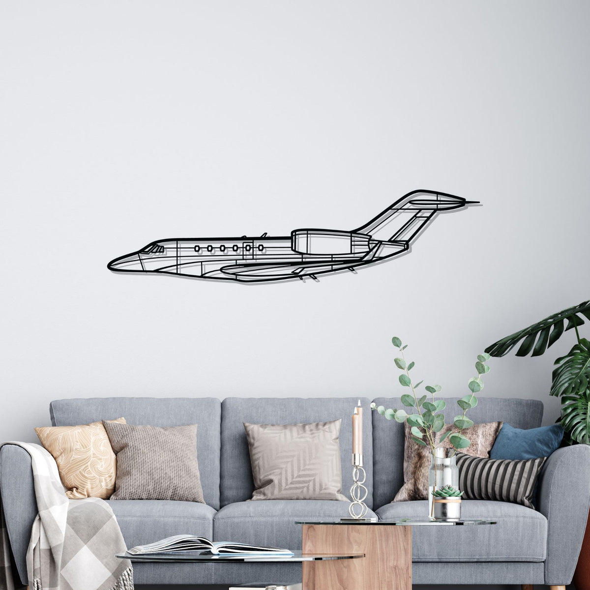 Citation X Silhouette Metal Wall Art
