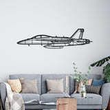 EA-18G Silhouette Metal Wall Art