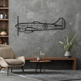 Tempest Mk V Silhouette Metal Wall Art