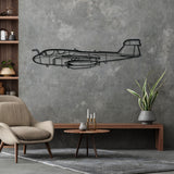 EA-6B Prowler Silhouette Metal Wall Art