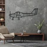 PA-38 Tomahawk Silhouette Metal Wall Art