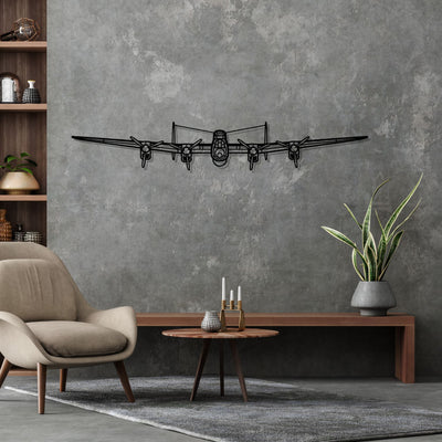 Lancaster MK I Front Silhouette Metal Wall Art
