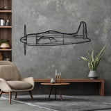 F8F Bearcat Silhouette Metal Wall Art