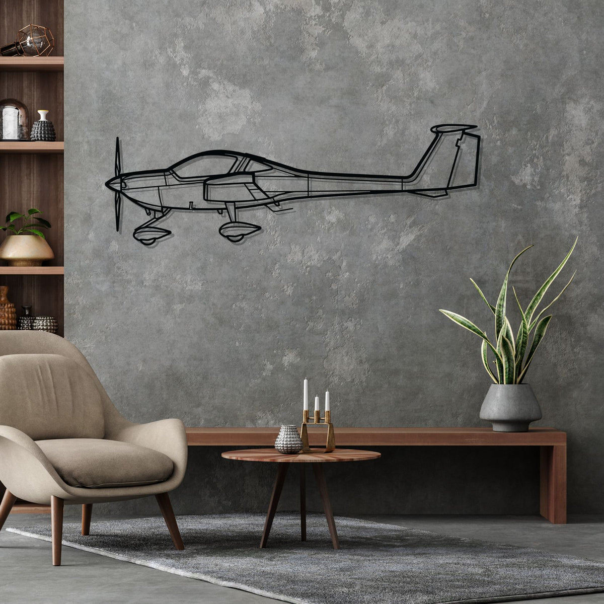 DA20 Silhouette Metal Wall Art