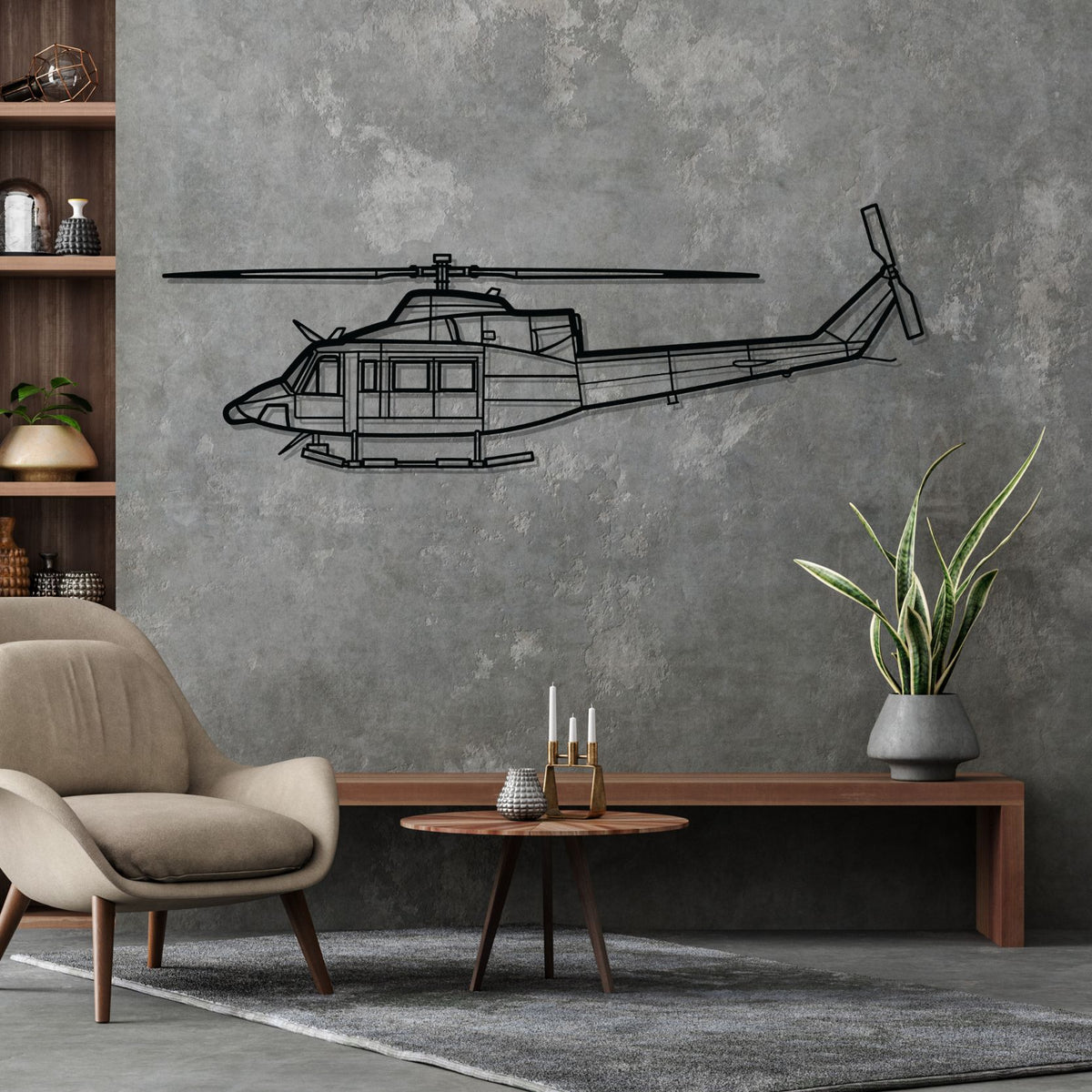 412EP Silhouette Metal Wall Art