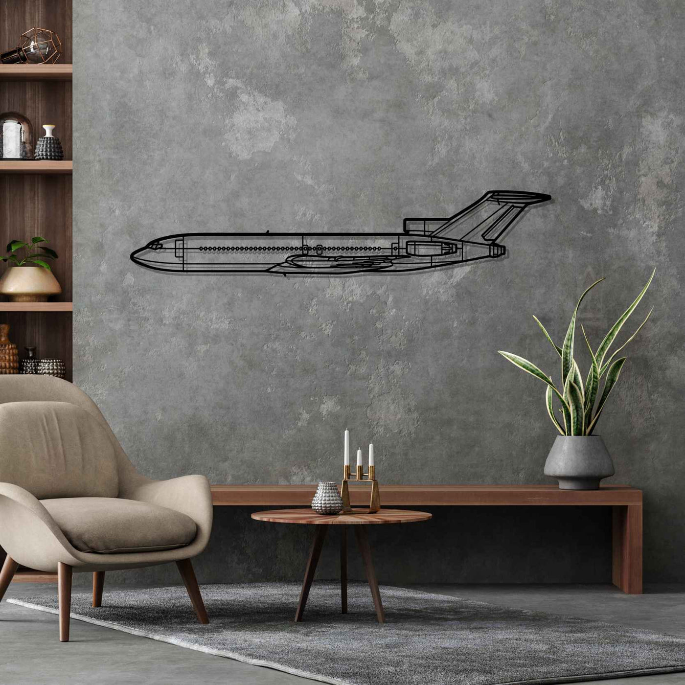 727 Silhouette Metal Wall Art