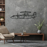 E-2C Hawkeye Silhouette Metal Wall Art