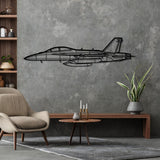 EA-18G Silhouette Metal Wall Art