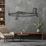 PC-6/B2-H2 Turbo-Porter Silhouette Metal Wall Art