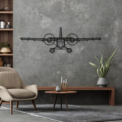 DHC-6 Twin Otter Silhouette Metal Wall Art