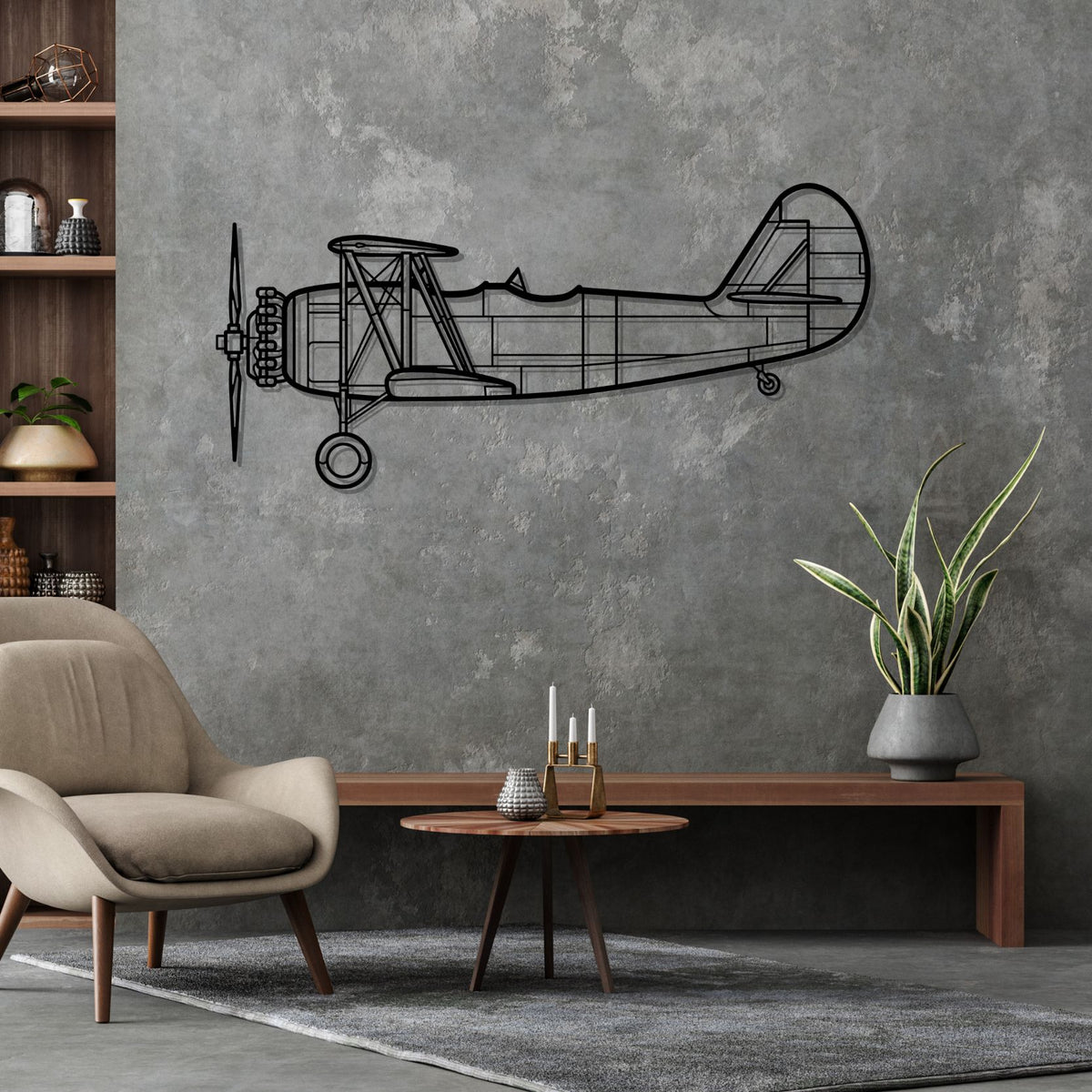 N3N-3 Silhouette Metal Wall Art
