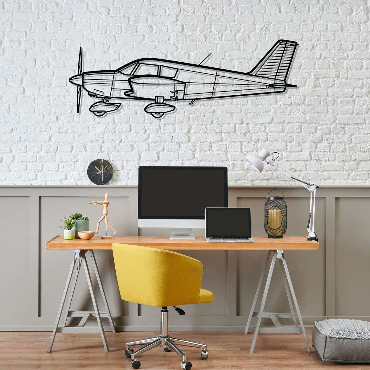 Cherokee  PA-28-140 Silhouette Metal Wall Art