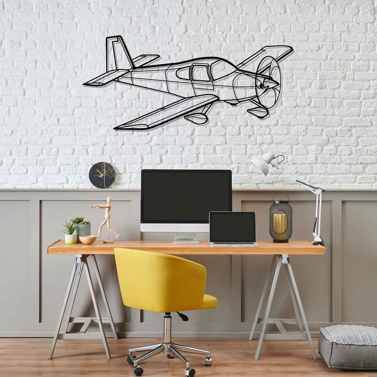 RV-10 Angle Silhouette Metal Wall Art