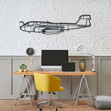 EA-6B Prowler Silhouette Metal Wall Art