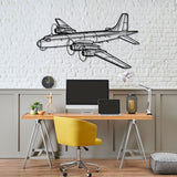 CP-107 Argus Angle Silhouette Metal Wall Art