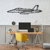 EA-18G Silhouette Metal Wall Art