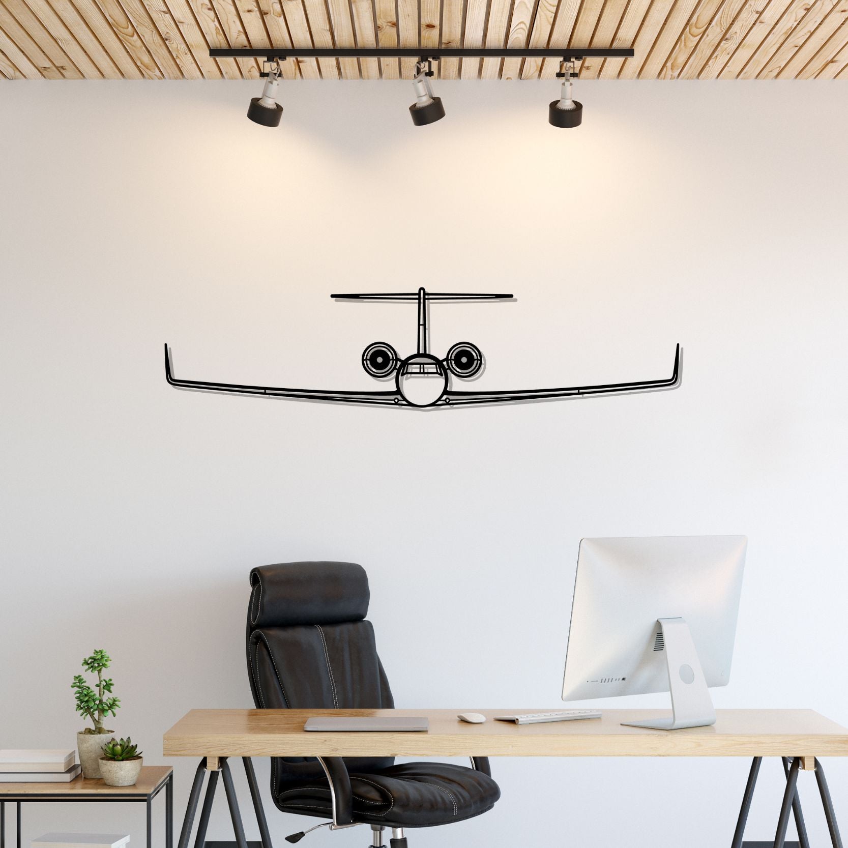 DHC-1 Chipmunk Silhouette Metal Wall Art – aircraftvibes