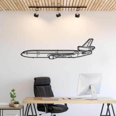 MD-11 Silhouette Metal Wall Art