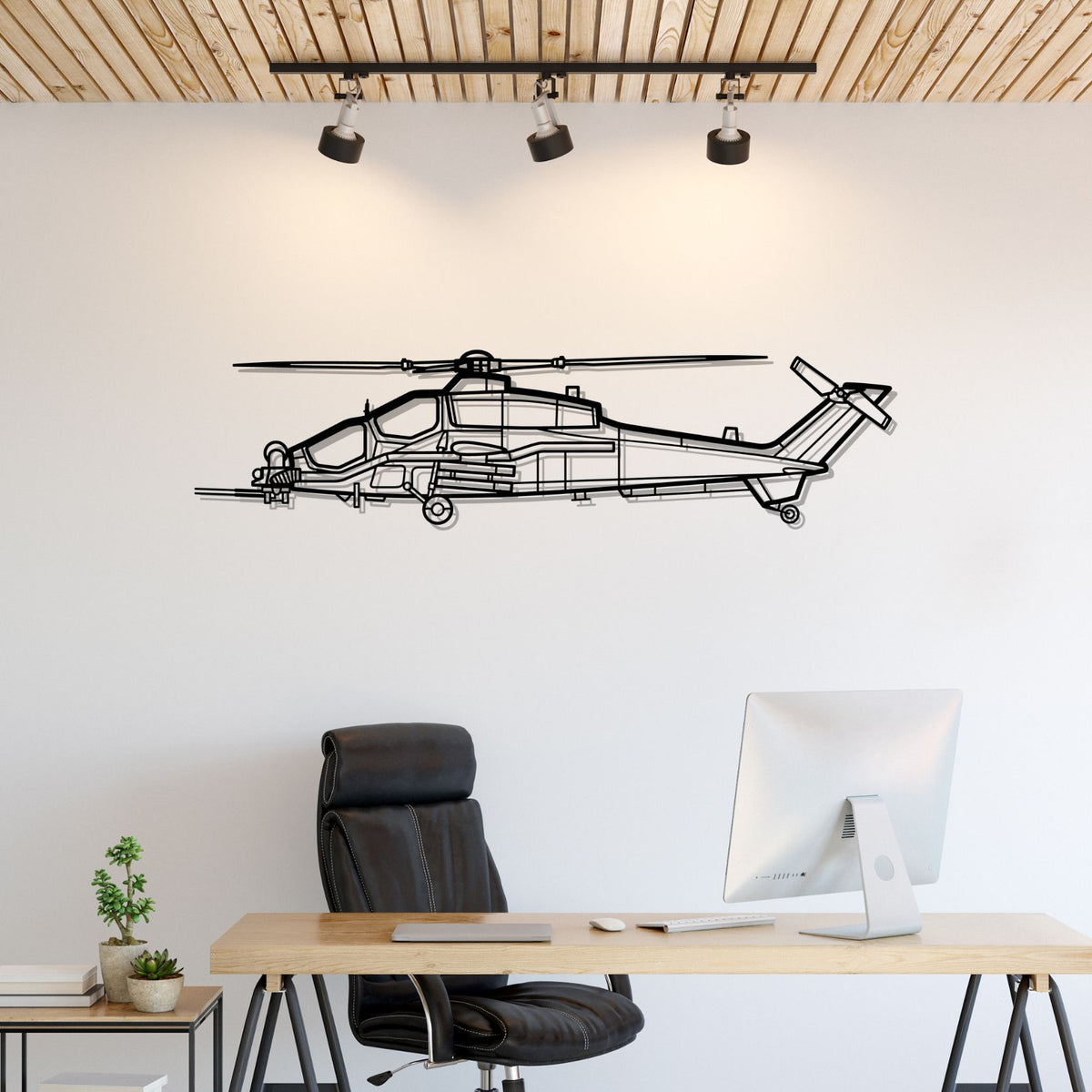 A129D Mangusta Silhouette Metal Wall Art
