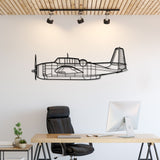 TBM-3N Avenger Silhouette Metal Wall Art