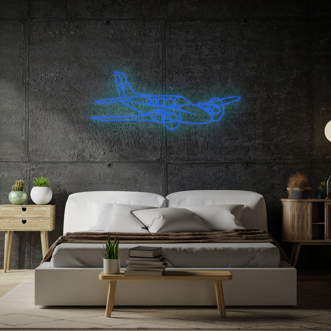 Baron G58 2024 Angle Neon Silhouette