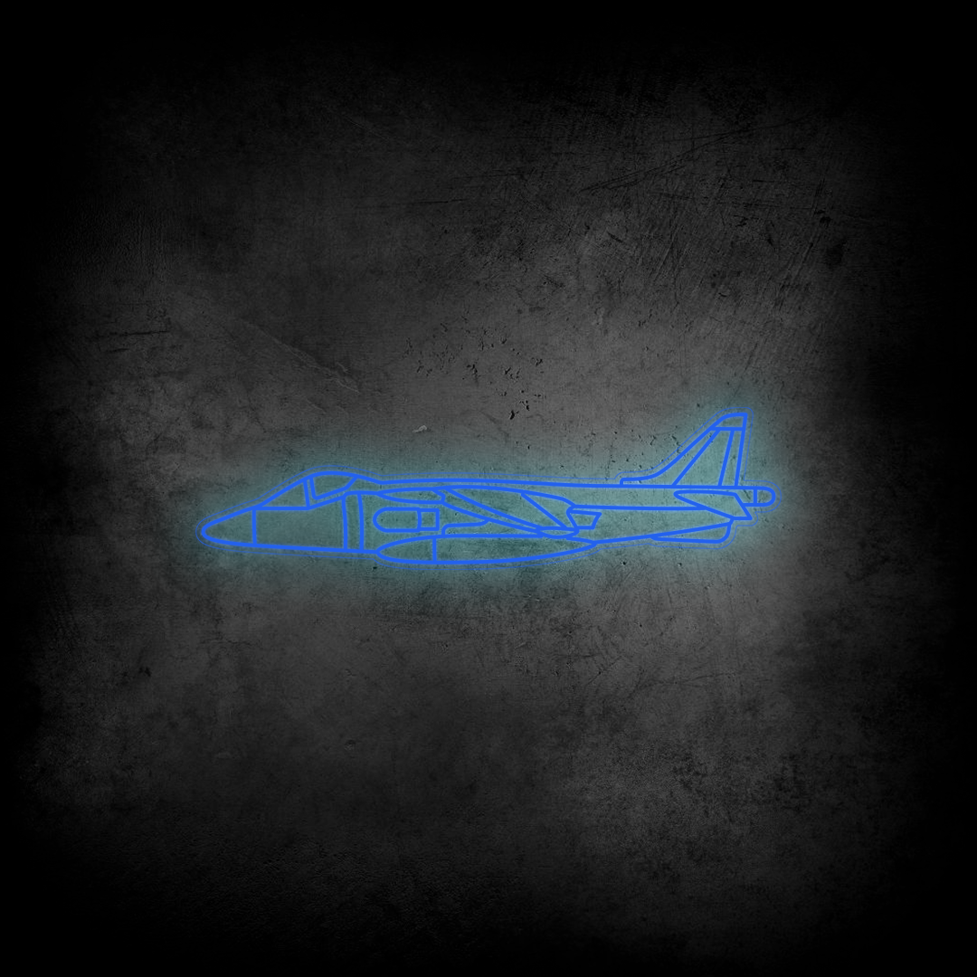 Harrier GR7 Neon Silhouette