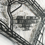 John F. Kennedy International Airport Metal Wall Art