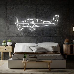 Cirrus SR22 Neon Silhouette