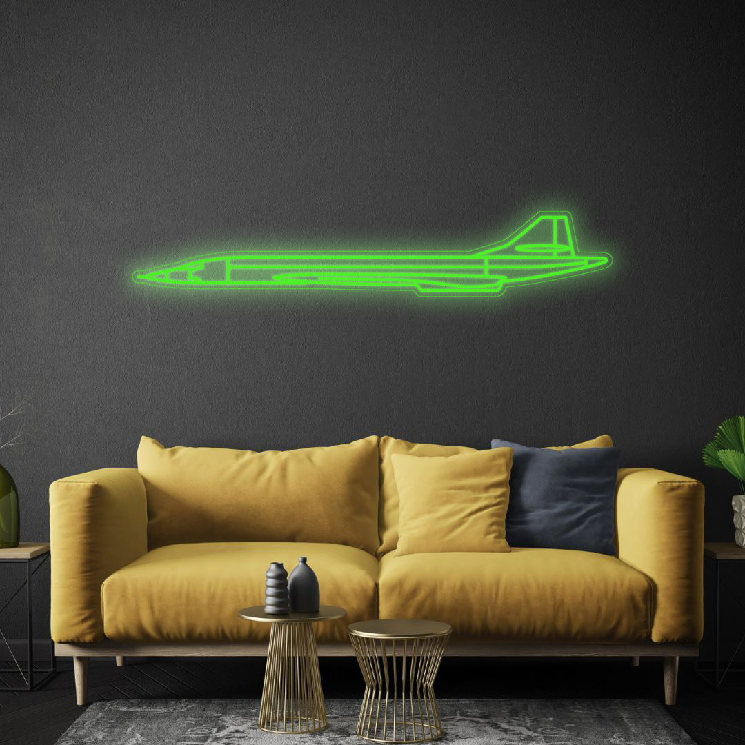 Concorde Neon Silhouette