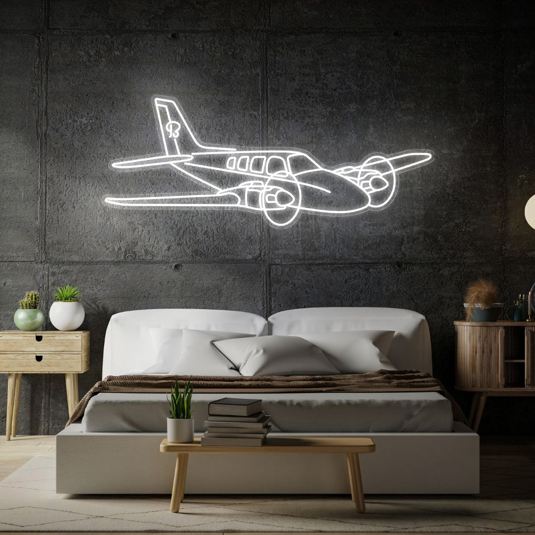 Baron G58 2024 Angle Neon Silhouette