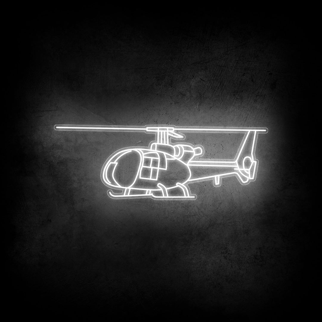 SA342M1 Gazelle Neon Silhouette