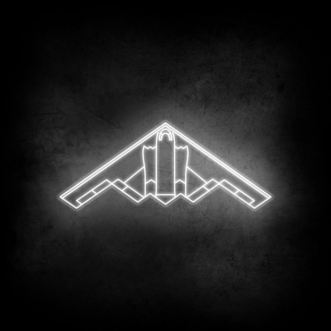 B-2 Spirit Top Neon Silhouette