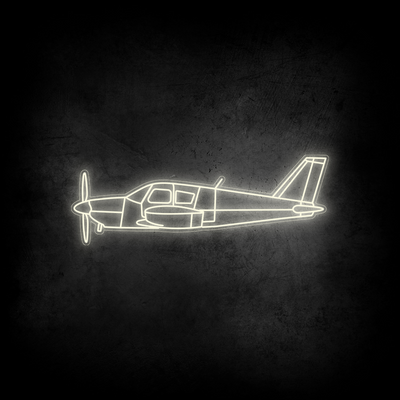 PA-28 Cherokee Neon Silhouette
