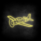 T-28 Trojan Angle Neon Silhouette