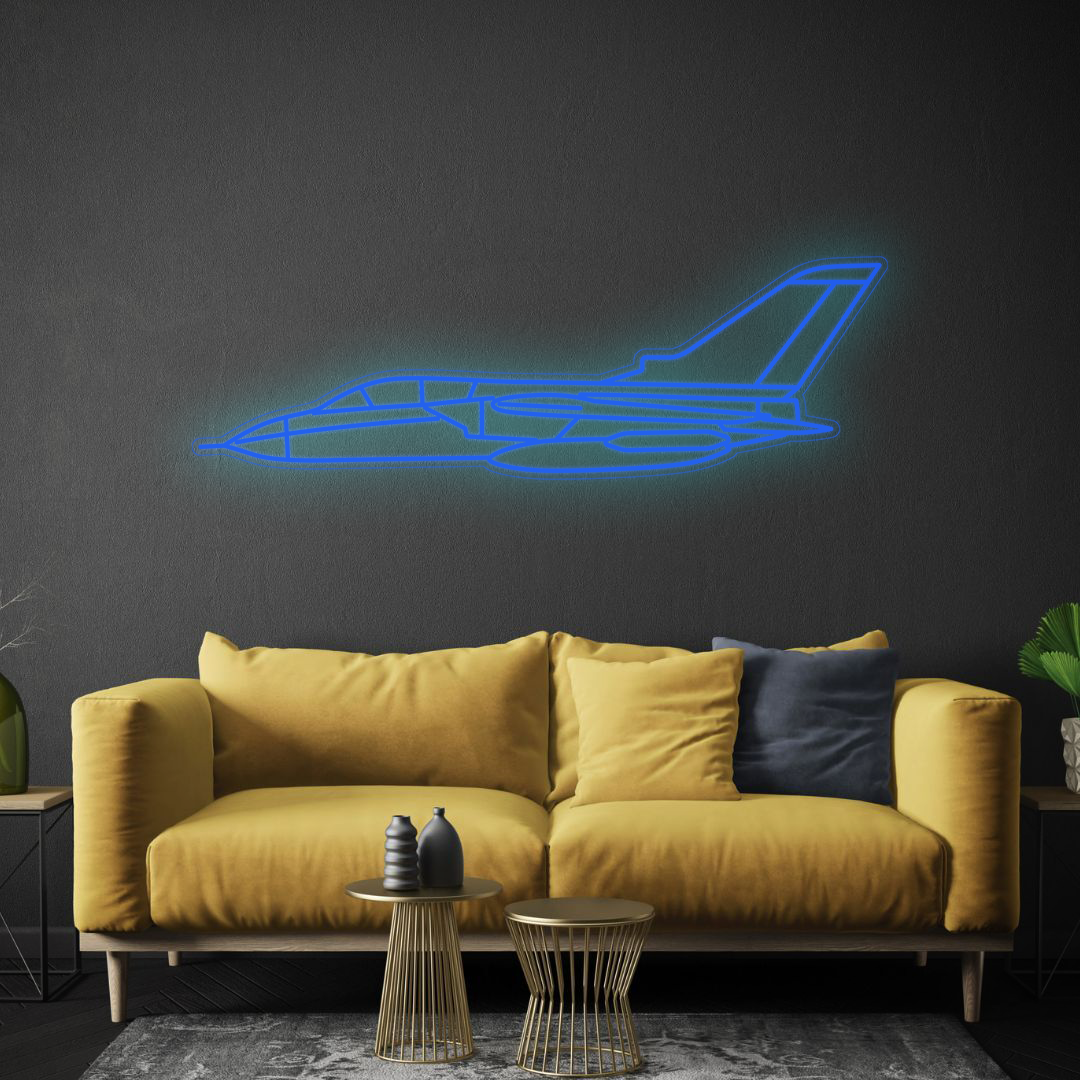 Tornado Neon Silhouette