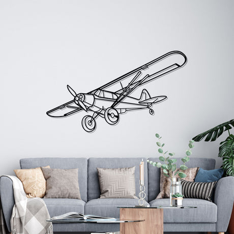 Super Cub Silhouette Metal Wall Art